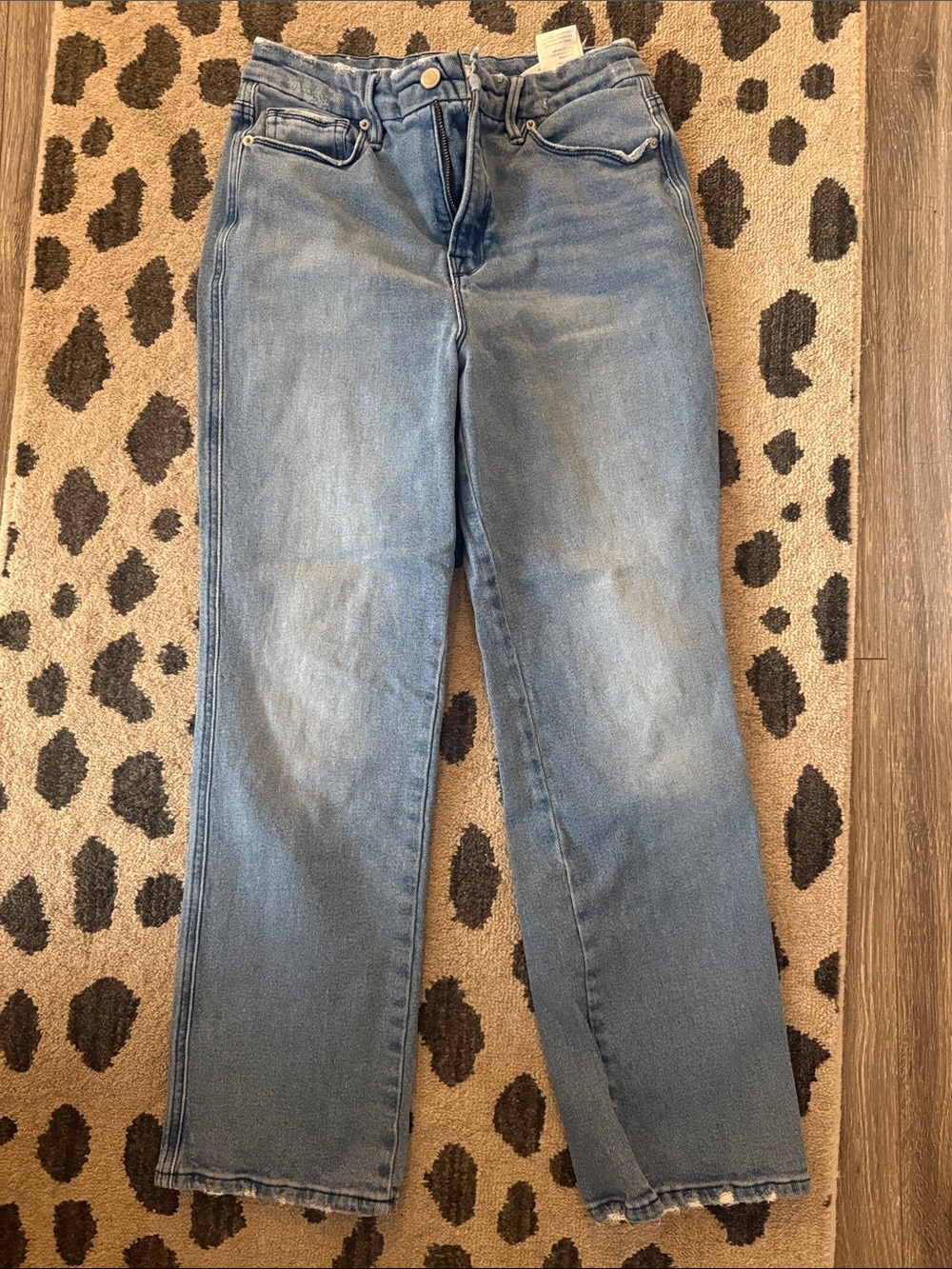 Good American high rise straight leg Jean